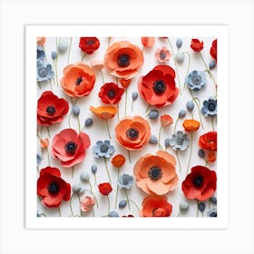 Poppy Flowers Art Print