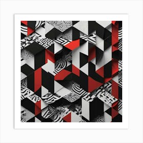 Abstract Geometric Pattern 15 Art Print