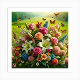 Beautiful Flower Arrangement 3 Art Print