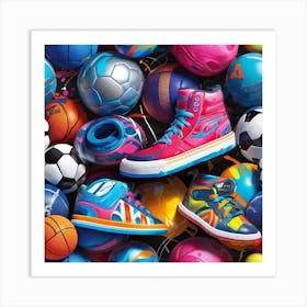 Nike Shoes 1 Art Print