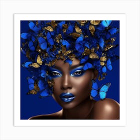 Blue Butterfly 4 Art Print