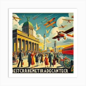 Berlin Postcard Art Print