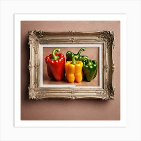 Peppers In A Frame 12 Art Print