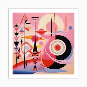 Pink Abstract Reverie Art Print