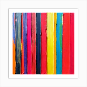 Rainbow Stripes Art Print