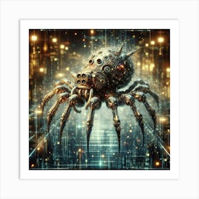 Futuristic Spider Art Print