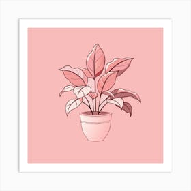 Nature Botany Plant Drawing Sketch Flora Flourish Growth Spring Tropical Art Print
