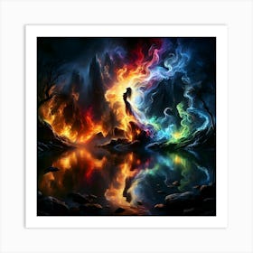 Fire And Water Art Print