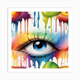 Colorful Eye Art Print