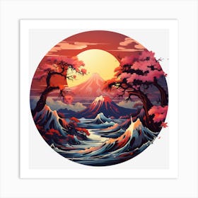 Japanese Landscape Art Print