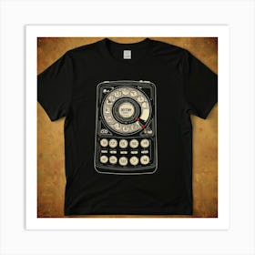 Default Retro Rotary Dial Tshirt 1 Art Print