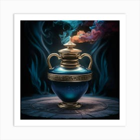 Magic Jar With Smoke Art Print