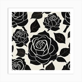 Black Roses 6 Art Print