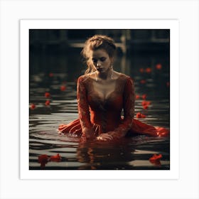 Princesshavingbath Art Print