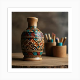 Handmade Ukrainian Vase Art Print