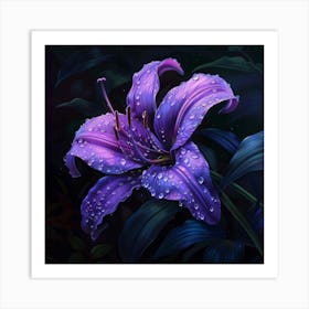 Jeweled Bloom (9) Art Print