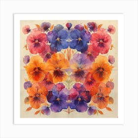 Pansies 11 Art Print