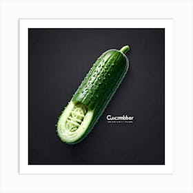 Cucumber Ad Art Print