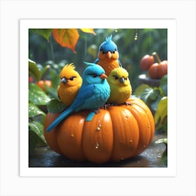 cute birds Art Print