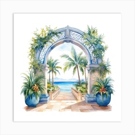 Archway To The Beach Art Print