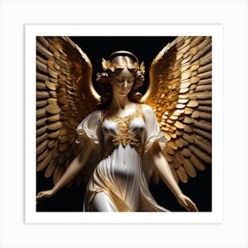 Angel Statue 2 Art Print
