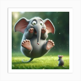 Cute Elephant 4 Art Print