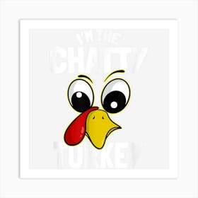 The Chatty Turkey Family Group Matching Thanksgiving Funny Art Print