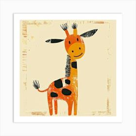 Charming Illustration Giraffe 2 Art Print