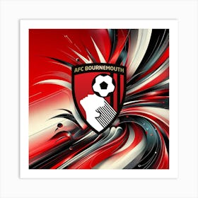 A.F.C. Bournemouth Logo Wall Arts 19 Art Print