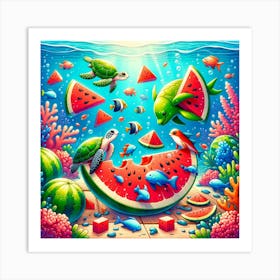 Watermelon 1 Art Print