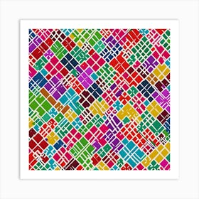 Colorful Squares Art Print