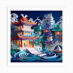 Chinese Paper Art Art Print