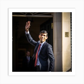 British Prime Minister Waving Art Print