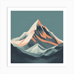 Abstract Mountain Art Print