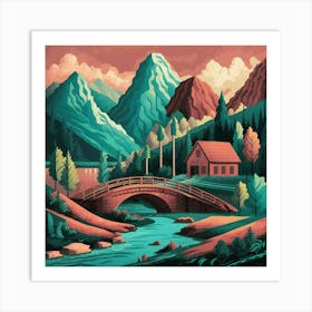 Landscape Canvas Print Art Print