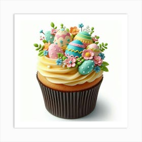 Easter Cupcake 1 Art Print