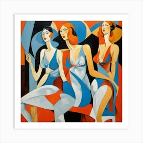 Three Women Art Print