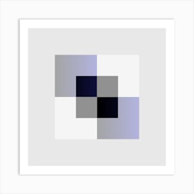 Squares Block 18 Art Print