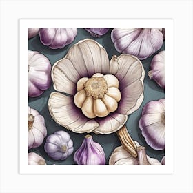 Garlic Cloves 4 Art Print