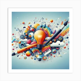 Abstract - Abstract Stock Videos & Royalty-Free Footage 7 Art Print