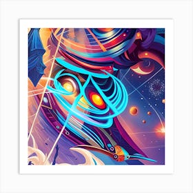 Space Art 2 Art Print