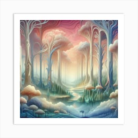 Fantasy Forest 8 Art Print