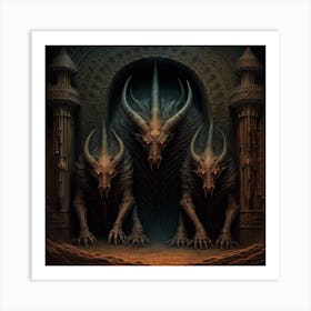 Demons In The Castle Art Print