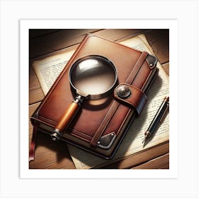 Magnifying Glass Art Print