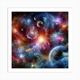 Nebula In Space Art Print