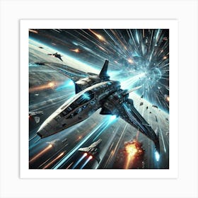 Celestial Dart Speed And Maneuverability Art Print