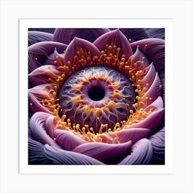 Eye Of Lotus Art Print