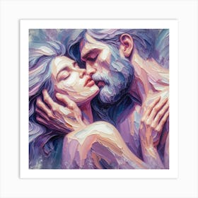 Kiss me softly Art Print