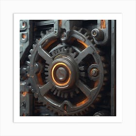 Gears And Gears 17 Art Print