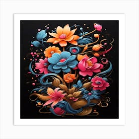 Floral Painting Art Print